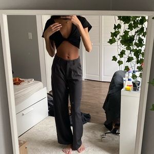 Princess Polly Archer Pants in Slate